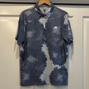Adidas Men's Tie-Dye Polo Shirt